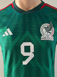 2022-2023 Mexico National Team Home Shirt Raul Jiménez Player Issue Authentic Long Sleeve World Cup Pre Owned Size S