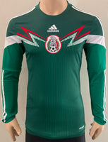 2014 World Cup Mexico National Team Long Sleeve Home Shirt Pre Owned Size S