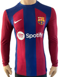 2023-2024 FC Barcelona Home Shirt Player Issue Kitroom Long Sleeve Mint Multiple Sizes