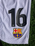 2022-2023 FC Barcelona Third kit Shorts Pjanić 16 Kitroom Player Issue Champions League and Cup version Pre Owned Size M