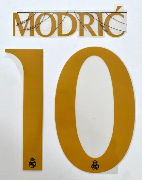 2023 2024 Real Madrid Away & Third Name Set MODRIC 10 Player Issue Avery Dennison for adult