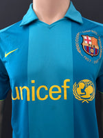 2007-2008 FC Barcelona Away Shirt Eto’o Camp Nou 50th Anniversary with Sipesa Number from the Era Pre-Owned Size S