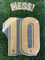 2020-2021 FC Barcelona Away Name Set and Number Lionel Messi Player Issue La liga Avery Dennison Adult Size