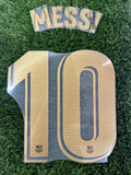 2020-2021 FC Barcelona Away Name Set and Number Lionel Messi Player Issue La liga Avery Dennison Adult Size