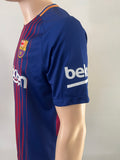 2017-2018 FC Barcelona Home Shirt Andres Iniesta Pre Owned Size M