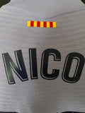 2021-2022 FC Barcelona Away Shirt Nico González Player Issue Authentic La Liga New BNWT Size M