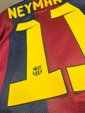 2014-2015 FC Barcelona Home Shirt Neymar Junior Player Issue Kitroom Long Sleeve Champions Pre Owned Size M (Fitted)
