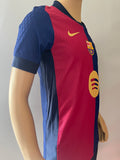 2024-2025 FC Barcelona Home Shirt Player Issue Authentic Kids Children New BNWT Multiple Sizes