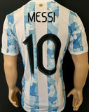 2020-2021 Argentina National Team Home Shirt Player Issue Kitroom Lionel Messi Copa America Final MDT New BNWT Size 6