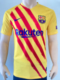 2020-2021 FC Barcelona Fourth Shirt Senyera Pedri 16 Champions League BNWT Size S