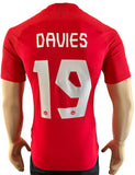 2019 Canada National Team Player Issue Home Shirt Alphonso Davies Pre Owned Size S