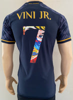 2023-2024 Real Madrid CF Away Shirt Vini Junior Player Issue Authentic Special Edition Friendly Match New BNWT Multiple Sizes