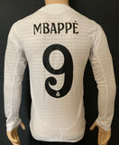 2024-2025 Real Madrid Home Shirt Player Issue Authentic Long Sleeve Mbappe Champions With Badges And HP New BNWT Size M