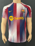 2023-2024 FC Barcelona Home Pre-Match Shirt Kitroom Player Issue Pre Owned Size L