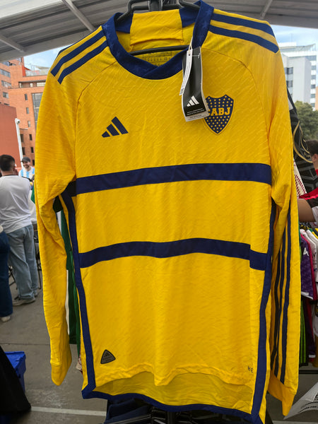 2023-2024 Boca Juniors Away Shirt Player Issue Authentic Long Sleeve New BNWT Size M