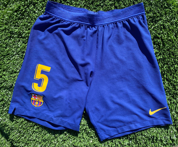 2019 - 2020 Barcelona Short Sergio Busquets Home Player Issue Kitroom (L)
