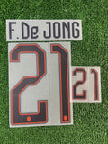 2026-2027 Netherlands National Team Home Name Set and Number Frenkie de Jong Aneyron