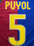 2008-2009 FC Barcelona Home Shirt Carles Puyol Treble Pre Owned Size S