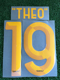 2024-2025 AC Milan Fourth Name Set and Number Theo Hernandez Off-White Serie A Stilscreen