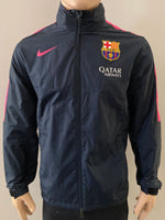 2014-2015 Barcelona Jacket Player Issue Kitroom With Sponsor Pre Owned Treble Size M