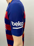 2015-2016 FC Barcelona Home Shirt Sergi Roberto Player Issue Kitroom Signed La Liga M