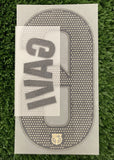 2024-2025 Pablo Gavi Barcelona Home Name Set and Number La Liga Player Issue Text Print