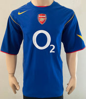 2004-2005 Arsenal FC Away Shirt Kitroom Player Issue Vieira Premier League Pre Owned Size XXL