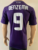 2010 - 2011 Real Madrid Third Shirt Benzema 9 Champions Mint Condition Size M