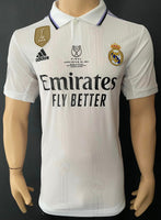 2022 - 2023 Real Madrid Home Rodrygo 21 Copa Del Rey Final MDT Player Issue Used Size M