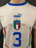 2022 Italy National Team Away Shirt Chiellini 3 BNWT Multisize