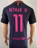 2016-2017 FC Barcelona Away Shirt Neymar Jr La Liga Pre Owned Size M