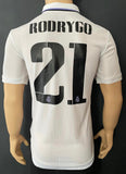 2022 - 2023 Real Madrid Home Rodrygo 21 Copa Del Rey Final MDT Player Issue Used Size M