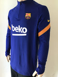 2021-2022 FC Barcelona Home Drill Top Training Staff Player Issue Kitroom Pre Owned Size L