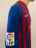 2011-2012 FC Barcelona Home Shirt Pique Player Issue Kitroom Long Sleeve La Liga Version Mint Size L