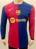 2024-2025 FC Barcelona Home Shirt Player Issue Kitroom Old Spotify New BNWOT Multiple Sizes (Fitted)