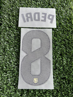2025-2026 FC Barcelona Home Name Set and Number Pedri Player Issue La Liga Textprint Adult Size