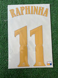 2026-2027 FC Barcelona Home Name Set and Number Raphael Dias “Raphinha” Champions and Cup TPT Stahls TextPrint