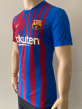 2021-2022 FC Barcelona Home Shirt Nico Gonzalez Player Issue Kitroom Mint Size L