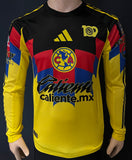 2025 Club America Home Shirt Alvaro Fidalgo Player Issue Authentic Special Edition Pac-Man Long Sleeve New BNWT Size S