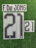 2026-2027 Netherlands National Team Away Name Set and Number Frenkie de Jong
