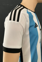 2022 Argentina World Cup Home Shirt Lionel Messi Name Set Pre Owned Size S