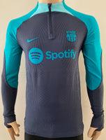 2023-2024 FC Barcelona Third Drill Training Top Player Issue Kitroom Mint Size M (Fitted)