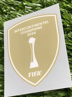 2025 Intercontinental Champions Badge 2024 for Real Madrid World Clubs Cup Cromotransfer Sporting ID Adult Size