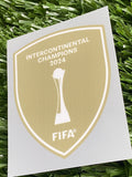 2025 Intercontinental Champions Badge 2024 for Real Madrid World Clubs Cup Cromotransfer Sporting ID Adult Size