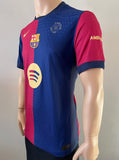 2024-2025 FC Barcelona Player Issue Authentic  Home Shirt Raphinha 125 years La Liga New BNWT Size M