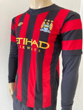 2011-2012 Manchester City Long Sleeve Away Shirt Pre Owned Size 36 (S)
