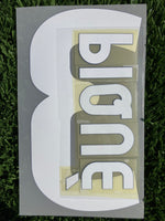 2010-2011 Piqué 3 FC Barcelona Away and Third kit Name set and Number Sipesa