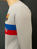 2022-2023 FC Barcelona Long Sleeve Third Shirt Bellerín Champions League Kitroom Player Issue Mint Condition Size M