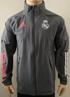 2020-2021 Real Madrid Waterproof Rain Jacket Kitroom Player Issue Pre Owned Size S