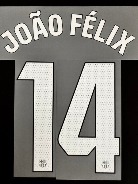 2023 2024 FC Barcelona João Félix Home Name set and number La Liga Player Issue Text Print
